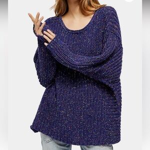 NWT Free People Neon Lights Chunky Sweater
